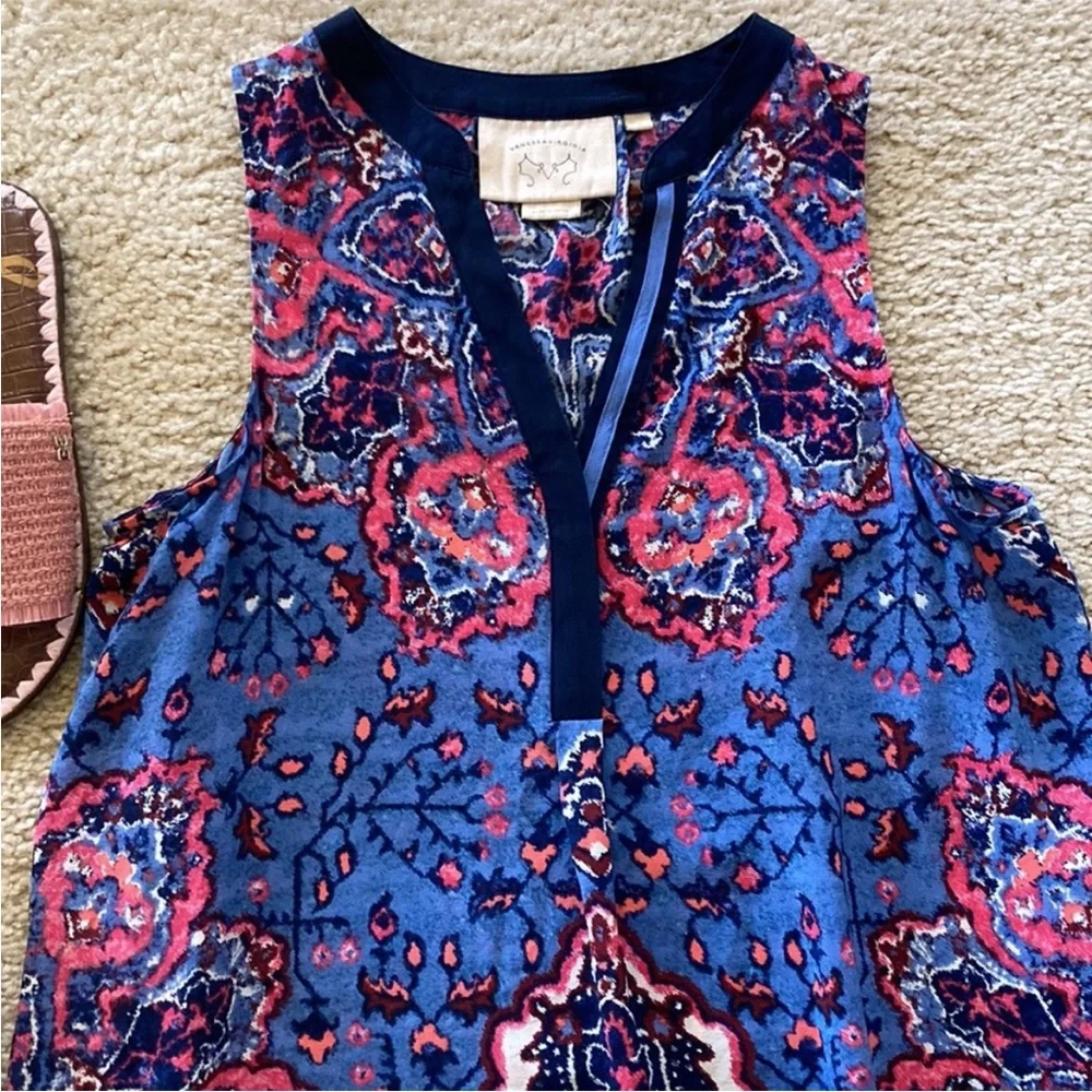 Anthropologie Silk Finn Tank by Vanessa Virginia - Picture 3 of 7